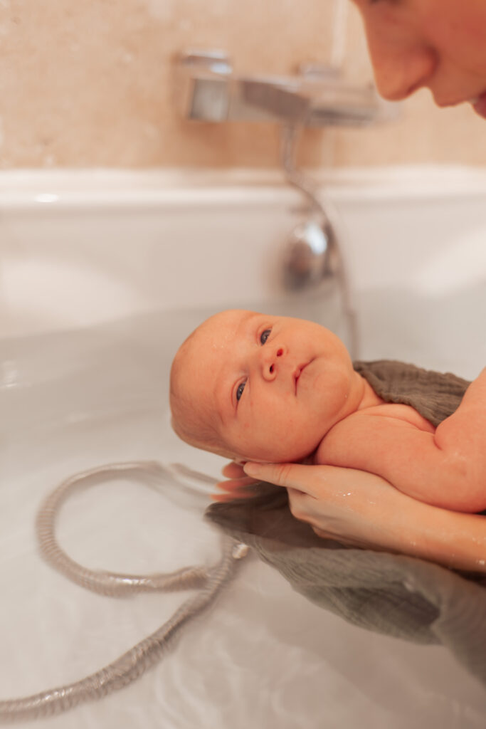 nouveau né bain